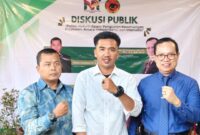 Prof. Assoc. Dr. Kiswanto, S.H., S.E., S.Pd., M.H., M.A.P., Makun Kurniawan,SH ,MH dan Entis Sumantri,SH. Foto: BantenPos.id