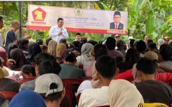 Anggota DPRD Provinsi Banten yang juga Ketua fraksi Gerindra DPRD Provinsi Banten Taufiq Hidayat melaksanakan reses masa persidangan ke-II tahun sidang 2024-2025