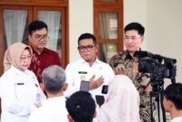 Gubernur Banten Andra Soni usai menerima Direktur PT Jaya Dinasti Indonesia (JDI), Mr Yu Dengke dan General Manager, Mr Hwang Yezhi di Rumah Dinas Gubernur Banten. Foto: ist