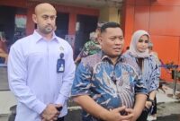 Kepala UPTD PPD Balaraja Dr. M. Ali Hanafiah,SE.,SH.,MH. Saat memberikan keterangan kepada awak media. Foto: ist
