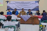 Sosialisasi bahaya narkoba, oleh mahasiswa Universitas Pamulang dan BNN Prov. Banten di SMAN 8 Kota Serang. Foto: BantenPos.id