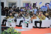 Wali Kota Tangerang Sachrudin saat menyaksikan Grand final Kang Nong Kota Tangerang 2025. Foto: ist