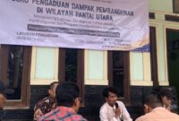 Posko pengaduan Jaring Asmara di Kampung Pintu Air, Desa Kohod, Kecamatan Pakuhaji, Kabupaten Tangerang. Foto: Her