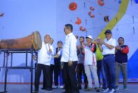 Gubernur Banten Andra Soni, Saat Melakukan Pembukaan Kejurnas Panjat Tebing 2025. Foto: ist