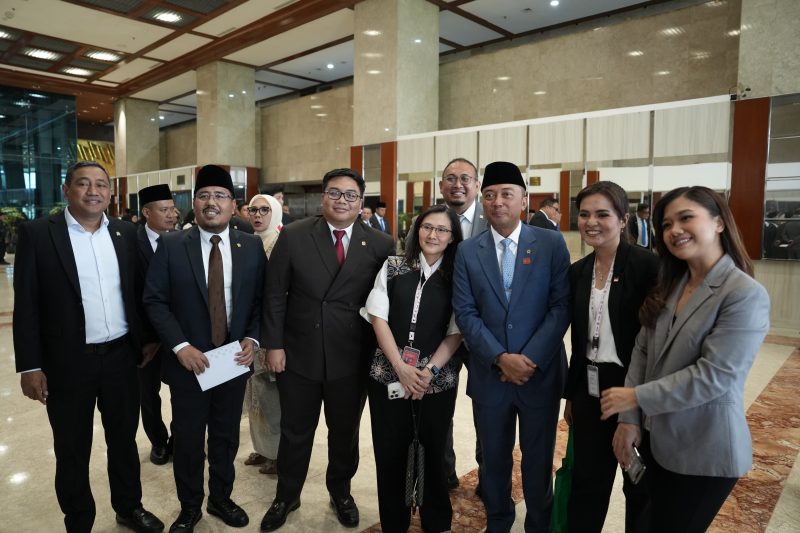Kawendra Lukistian saat hadiri Sidang Tahunan MPR RI, Sidang Bersama DPR RI & DPD RI. Foto: Ist