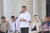 Gubernur Banten Andra Soni saat membuka kegiatan LKBB dan LTUB tingkat SMA sederajat se-Provinsi Banten. Foto: ist