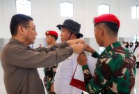 Sekda Provinsi Banten Deden Apriandhi Hartawan saat Membuka Pembinaan Mental, Bela Negara dan Kepemimpinan Pegawai RSUD Banten. Foto: ist