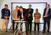 GEKRAFS DPLN Amerika Serikat menjadi penghubung penandatanganan LoI antara perusahaan energi bersih Rivotto dengan BP Batam. Foto: ist