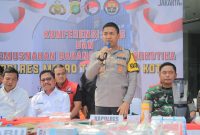 Pemerintah Kota Tangerang bersama Polres Metro Tangerang Kota dan Badan Narkotika Nasional (BNN) melakukan pemusnahan barang bukti narkotika. Foto: Ist