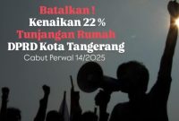 Ilustrasi Demonstrasi Tuntut Batalkan Kenaikan Tunjangan Rumah DPRD Kota Tangerang. Foto: BantenPos