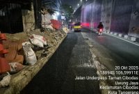 Perumda Tirta Benteng Kota Tangerang melakukan perbaikan jalan di sejumlah titik yang terdampak pekerjaan galian pipa jaringan distribusi air. Foto: Ist