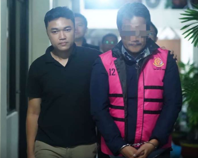 tersangka dalam perkara dugaan tindak pidana korupsi pada pelaksanaan pekerjaan oleh PT. APK. Foto: Ist