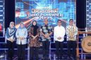 Ketua MPR RI Ahmad Muzani, Gubernur Banten Andra Soni dan Wakil Ketua Komisi X DPR RI Hj.Himmatul Aliyah saat Menghadiri Cerdas Cermat Empat Pilar MPR RI di Ballroom Atria Hotel Gading Serpong Tangerang. Foto: Ist