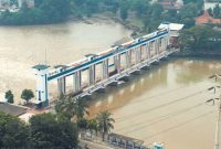 Bendungan Pasar Baru atau Lebih Dikenal dengan Sebutan Pintu Air 10 Kota Tangerang. Foto: ist