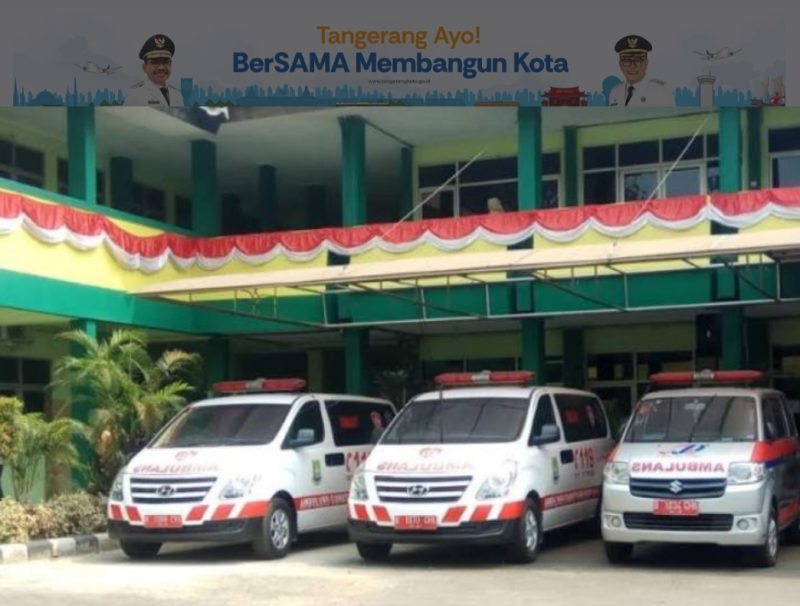 Mobil ambulans Gratis 112 Kota Tangerang. Foto: Ist