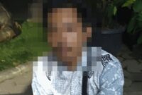 Wajah pelaku disamarkan. Foto: ist