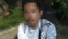 Wajah pelaku disamarkan. Foto: ist